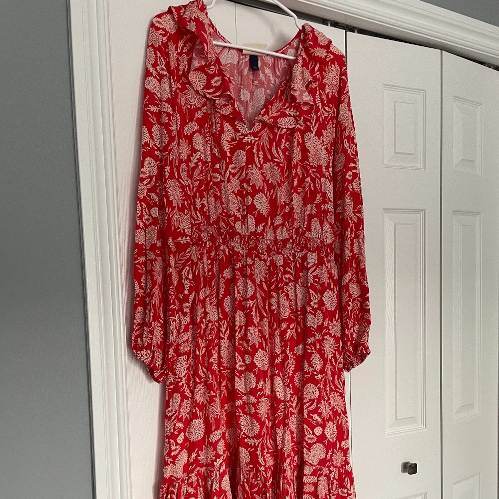 Long Sleeve Tiered Dress - A New Day